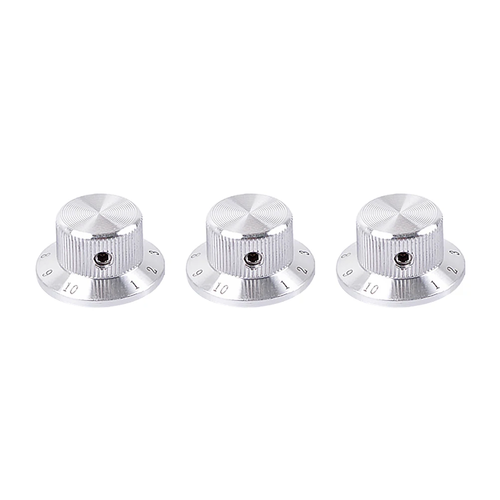 

3 pcs Knobs Volume Control for Round Control Knob Guitar Parts Bass Parts Durable Guitar Components
