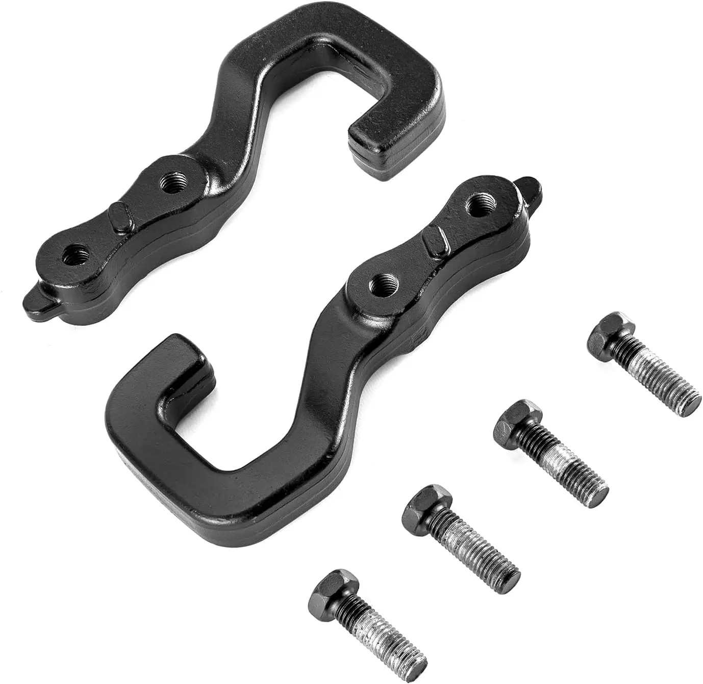 

Heavy Duty Steel Rear Bumper Tow Hooks Compatible with Jeep Gladiator JT 2018-2024, Black