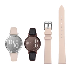 Correa de reloj inteligente Garmin Lily2 para mujer, pulsera de cuero de vaca de color, estilo energético, moda de 2. ª generación, 14mm