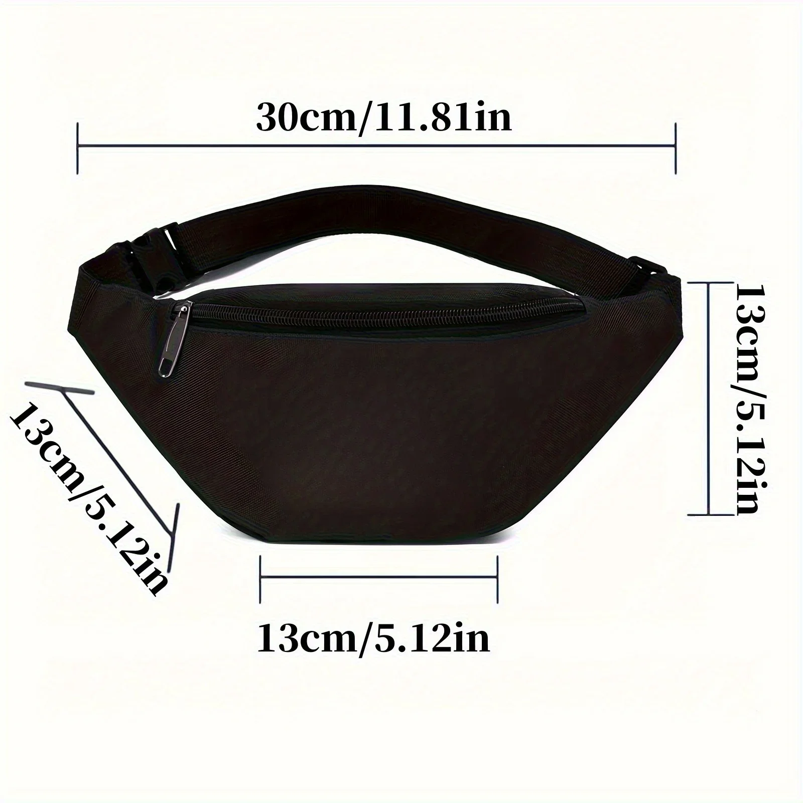 Pantera Metal Band Weed Leaf Design Waist Backpack Crossbody Chest Bag Street Casual Sporty Fashionable Simple Unique Printed De view 4