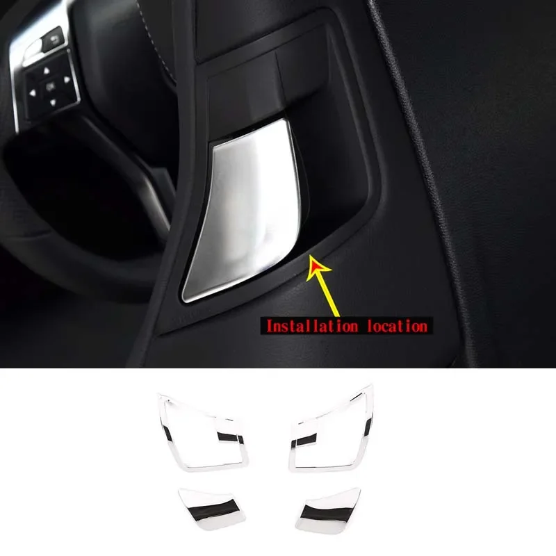 For Mercedes-Benz E-Class C-Class 2009-2016 Two-door Version Stainless Steel Car Seat Backrest Adjustment Frame Trim Cover