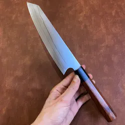 8 Inch Kiritsuke Knife Wood Handle 9 Layer Clad Steel Blade Sharp Chefs Cleaver Slicing 10Cr15CoMoV Kitchen Knives Cooking Tools