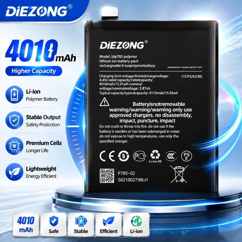 Batterie haute capacité pour OPPO Oneplus/1+/1+9Pro/8T/9R/7Pro/7/6T/9/5/5T, livraison rapide, autonomie prolongée, haute qualité