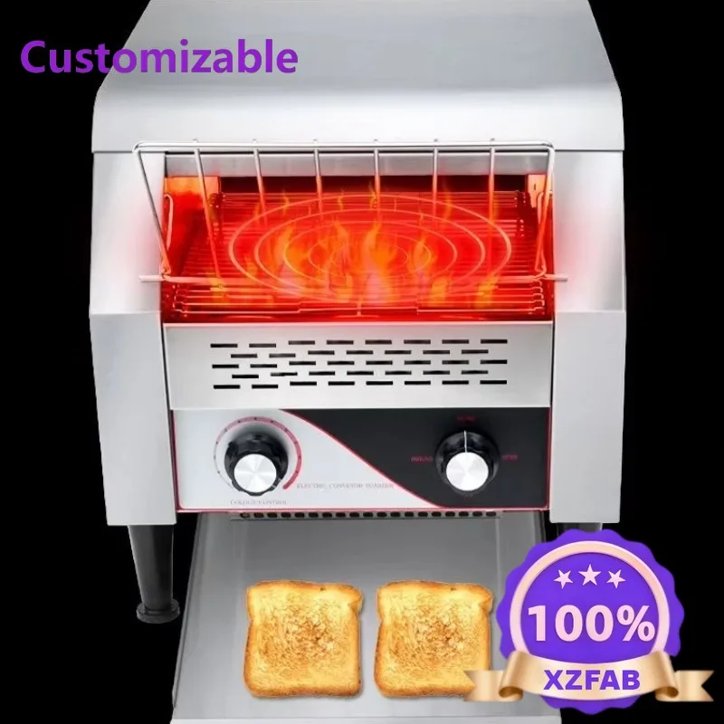 Factory Direct 2026 Conveyor Chain Toaster Commercial Automatic Bread Toaster Machine For Hotel Breakfast Baking Toast Sandwich