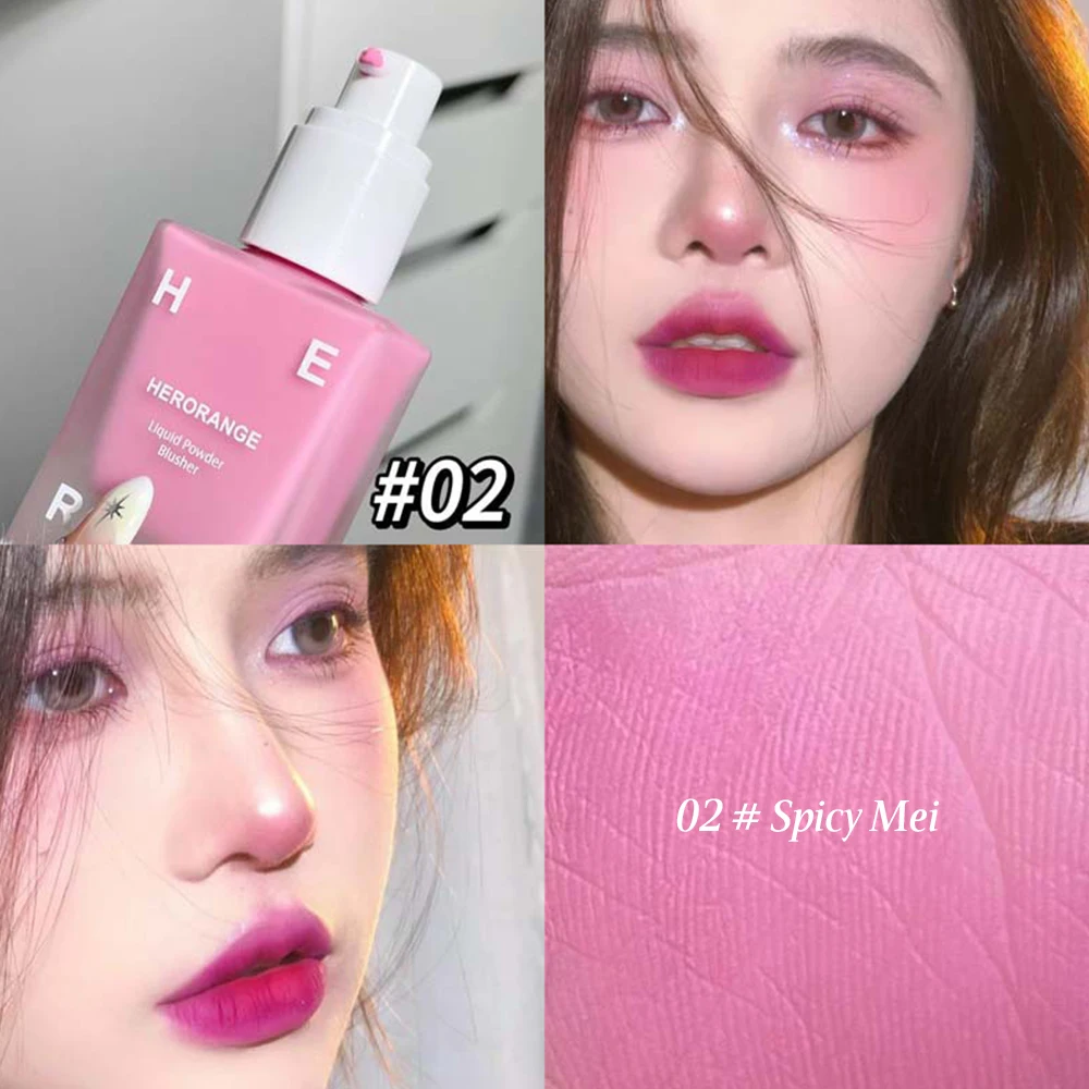 4 ألوان أحمر الخدود السائل المضغوط أحمر الخدود ترطيب اللون تعزيز الوجه عيون الشفاه ماكياج المرأة خلق كريم أحمر الخدود