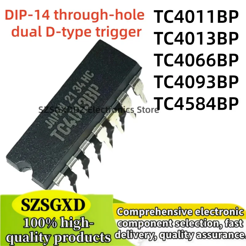 5Uds TC4011BP TC4013BP TC4066BP TC4093BP DIP14 TC4584BP 4011B 4013 4066 4093 4584 TC35305P NAND direct insertion into DIP14