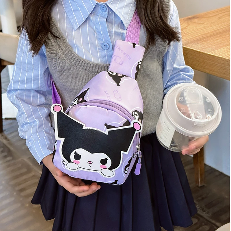 Wholesale Sanrio Hello Kitty Bag Cinnamoroll Backpack Cartoon Shoulder Bag Kuromi Chest Bags Travel Crossbody Kid Christmas Gift