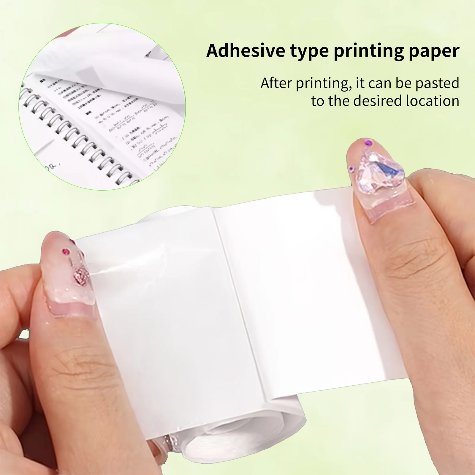 10/20 Rolls Thermal Sticker Paper Combo - Color & White Self-Adhesive Labels for Mini/Pocket Printers Photo/Notes/Study Labels