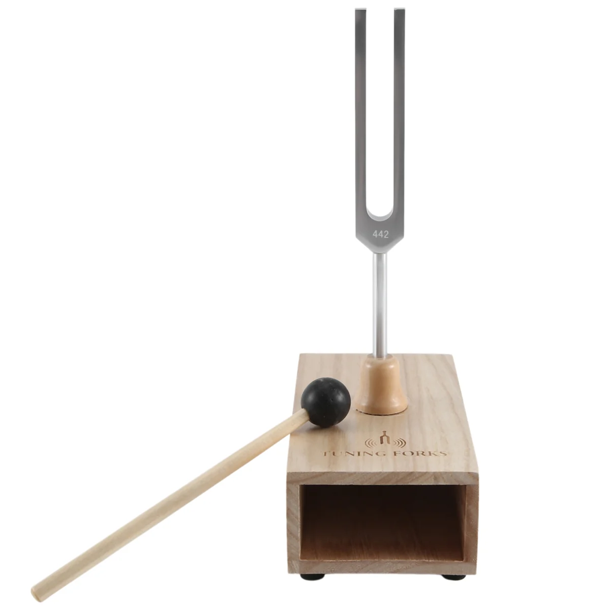 442HZ 튜닝 포크, 공명 상자, 소리 치료, 요가, 명상 및 이완을 위한 차크라 튜닝 포크