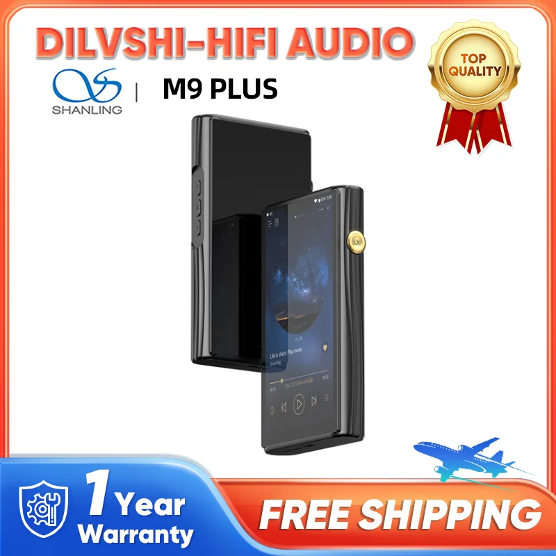 

SHANLING M9 PLUS High-End Flagship Android Portable Music Player Quad AK4499EX Dual AK4191 DAC chips Hi-Res PCM1536 DSD1024