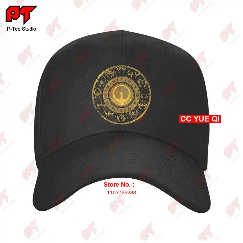 Saint Seiya 12 Constellation Athena Gold Saints Zodiac Sign Baseball Caps Truck Cap VY78