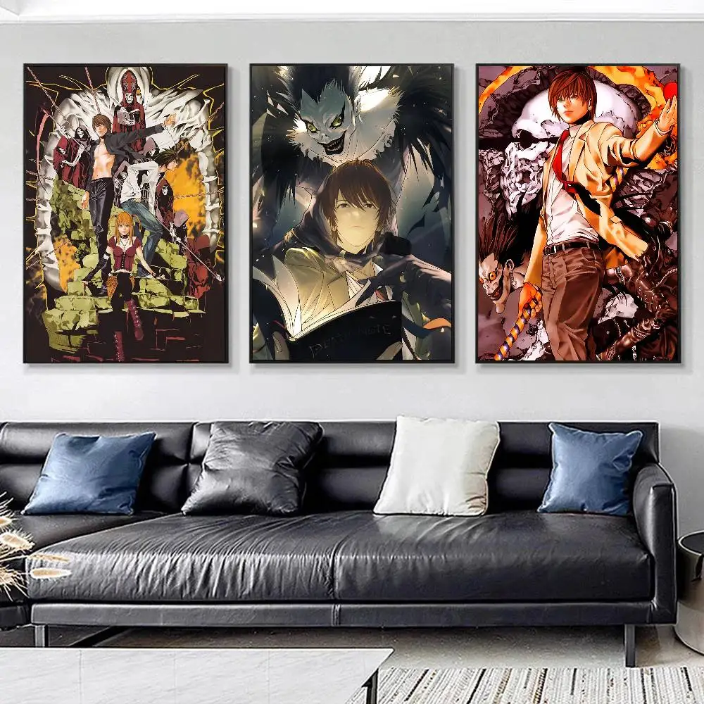 Classic Hot Anime D-Death Note Manga Posters HD Print Vintage Wall Art Decor for Home Study Room