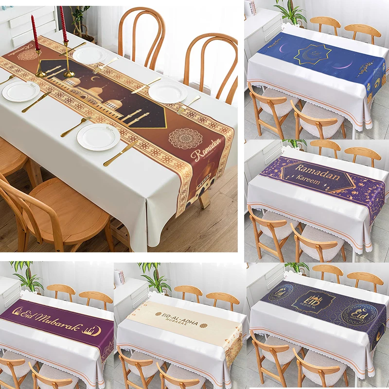 

Eid Mubarak Decoration Table Runner Islamic Muslim Festival Party Decor Ramadan Kareem 2024 Eid Al Adha Gift