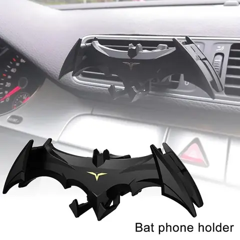 Bat-shaped Gravity Buckle Type Car Phone Holder Air Outlet Navigation Support Frame Suitable For All 4-6.5 Inch Devices
