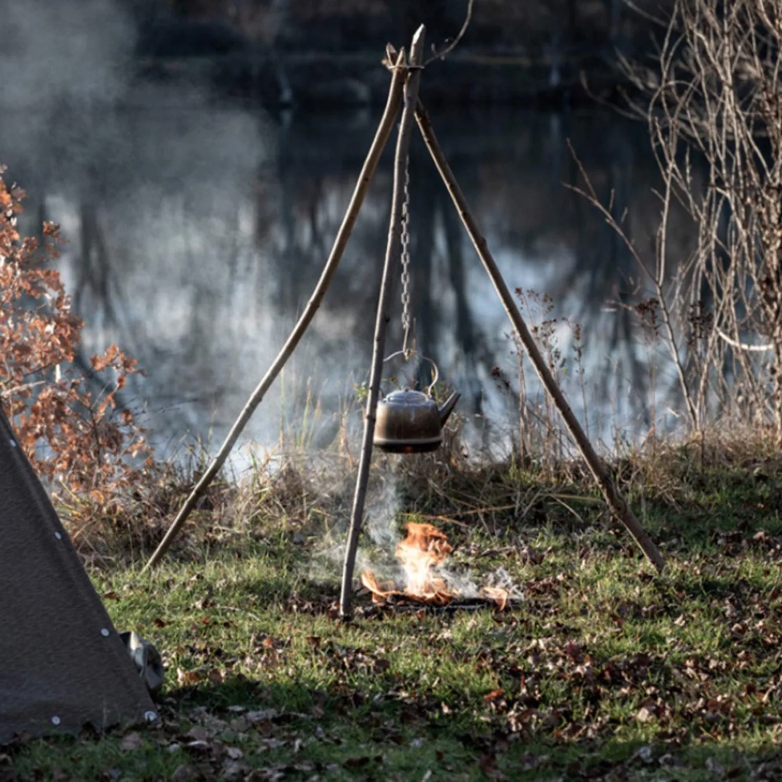 Stainless Steel Camping Tripod - Camping Cooking Pot Tripod review and price