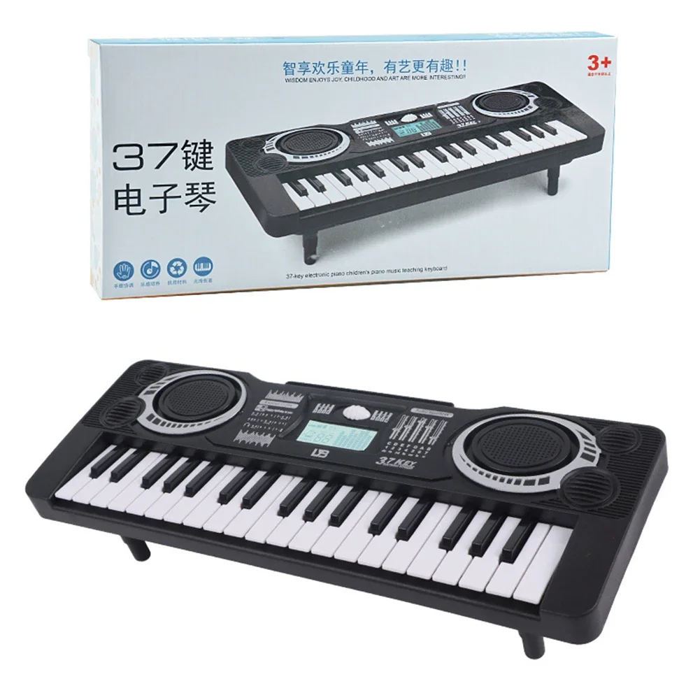 37 Keys Electronic Piano LED Display Portable Digital Keyboard Kids Educational Toy Children Musical Instrument