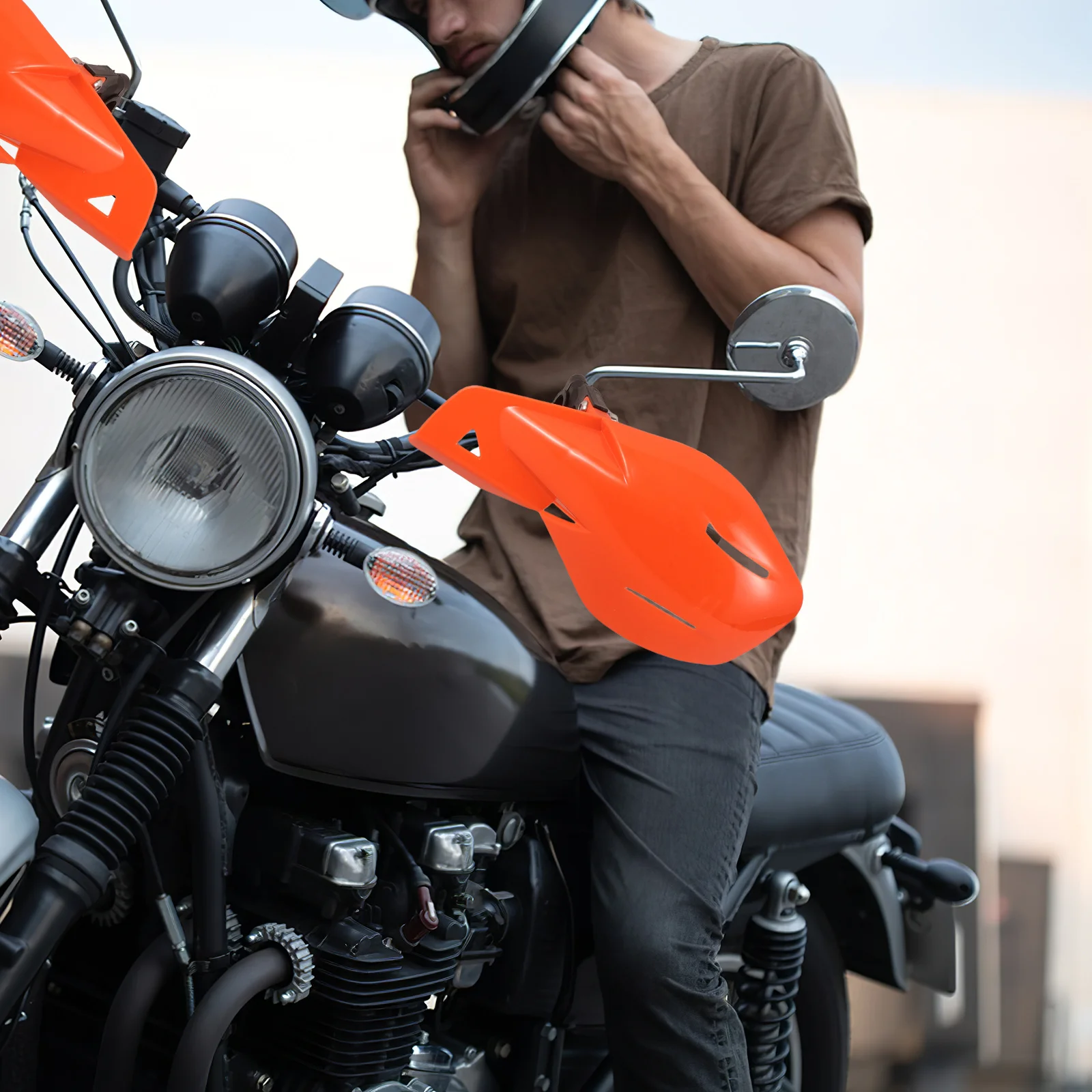 

2Pcs Motorcycle Hand Guards Wind Protector Handlebar Replacement Riding Accessories Motorcycle Supplies Universal Fit