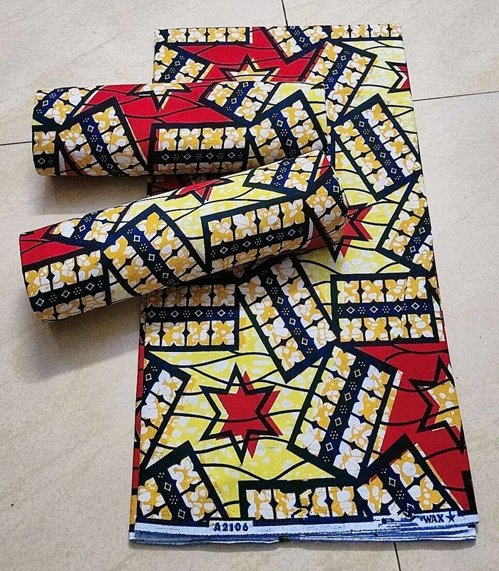 Ankara Wax Fabric 2023 High Quality African Wax Print Fabric 100% Cotton Soft African Guaranteed Veritable Real Wax for Dresses