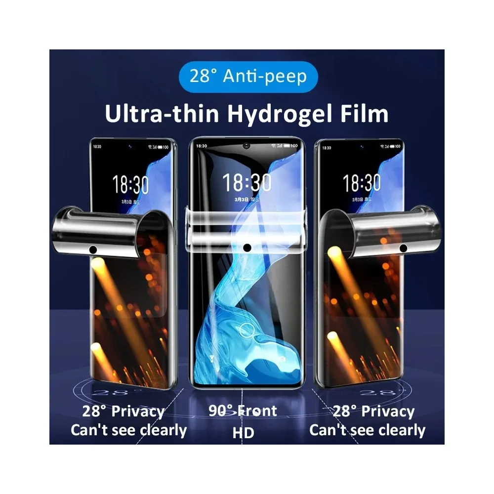 3PCS Privacy Hydrogel Film For Motorola Moto G Max 5G G77 G87 Anti Spy Screen Protector For Motorola Moto G47 G37 G37 Power HD