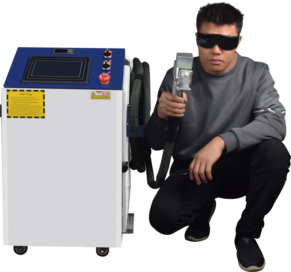 

Handheld Fiber Laser Cleaning Machine 1000W/2000W/3000W Water Cooling Aluminum Metal Rust Removal High Safety New