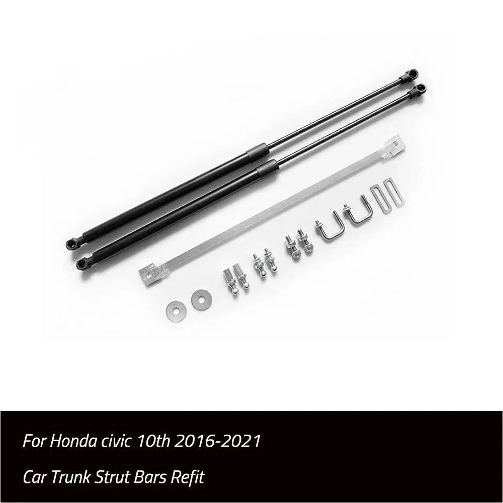 Support de coffre de porte arrière, barres de ressort de jambe de force hydraulique, Support de choc 2 pièces/ensemble pour Honda Civic 10th 2016