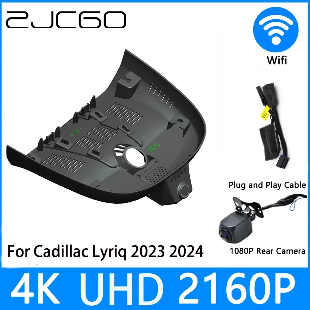 

ZJCGO Dash Cam 4K UHD 2160P Car Video Recorder DVR Night Vision for Cadillac Lyriq 2023 2024