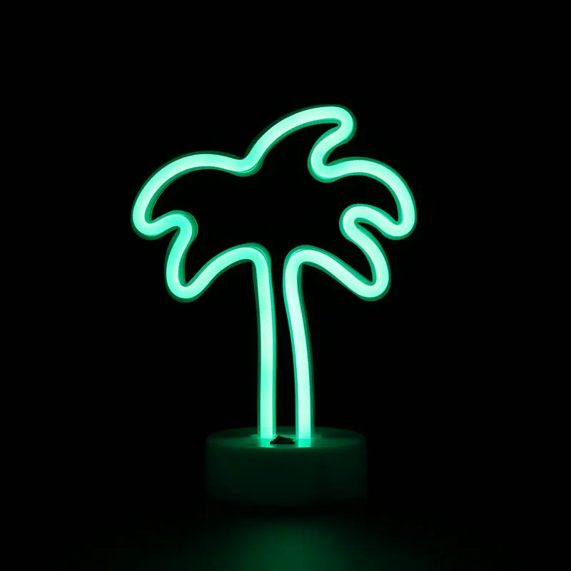 Rabbit Ear Shaped Neon Light USB or 3AA Battery Powered Suitable for Room Table Decoration Window Night Light 05