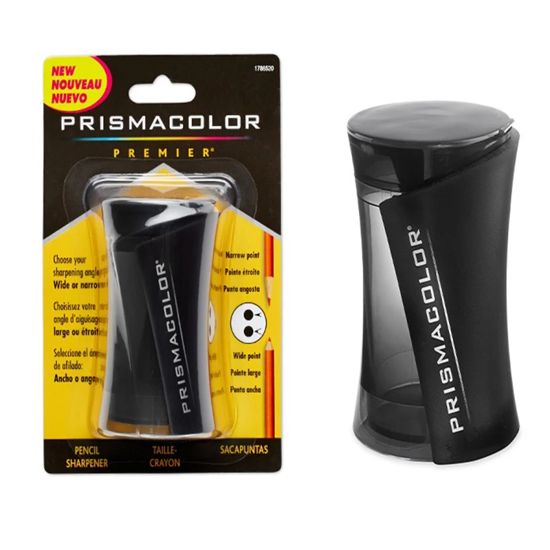 American Prismacolor Premier Pencil Sharpener Double Hole a wide&fine point for coverage&sharp details School Office Sharpener