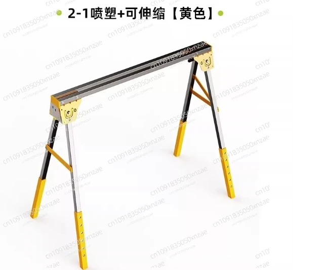 

Foldable metal saw frame fixed saw horse load-bearing 250KG multi-functional iron portable indoor workbench
