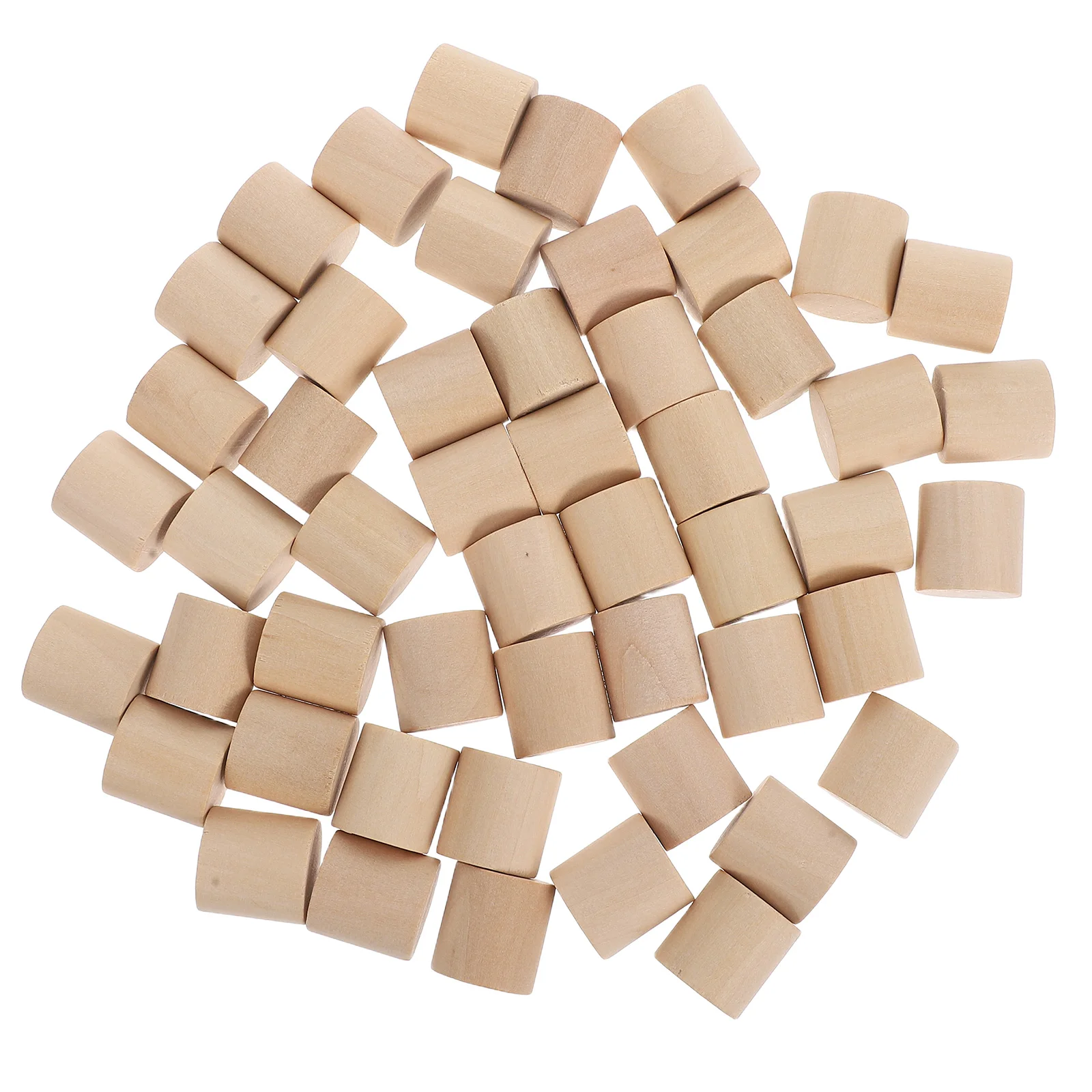 

50 Pcs Solid Wood Model Material DIY Carving Blocks Core Board Flower Arrangement Wooden Small Unfinished
