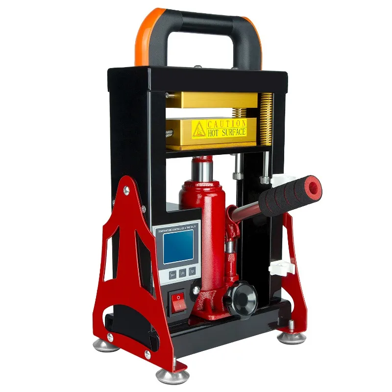 5 Ton Hydraulic Dual-Heating Rosin Press for Extracting Resin from Herbal Powder and Agarwood Powder with Hot Foil Stamping