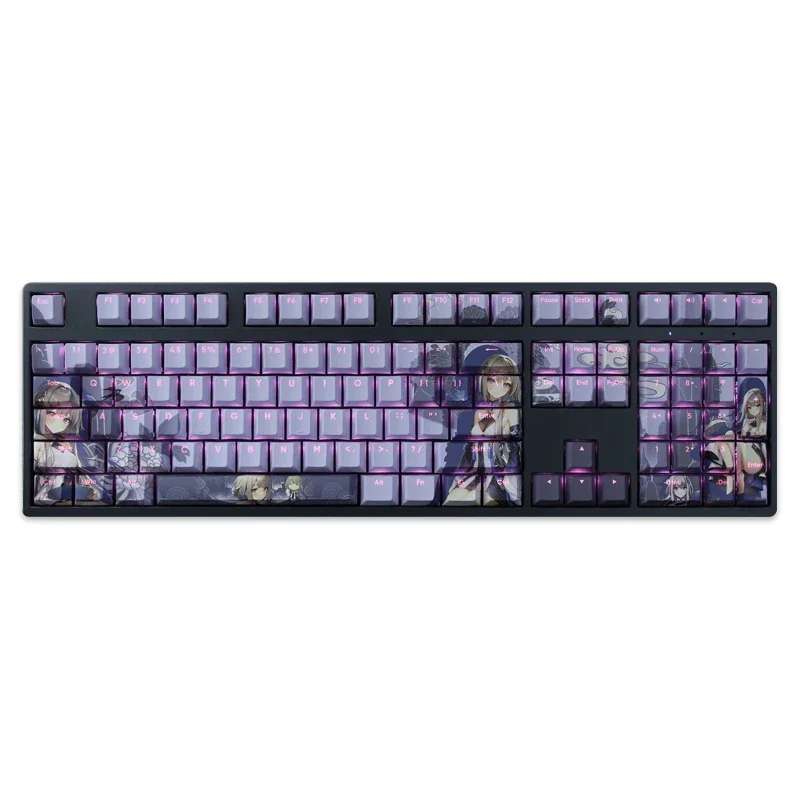 108 キー/セットアニメカスタムかわいいセクシーガール PBT バックライト付きキーキャップメカニカルキーボード Mx チェリー DIY