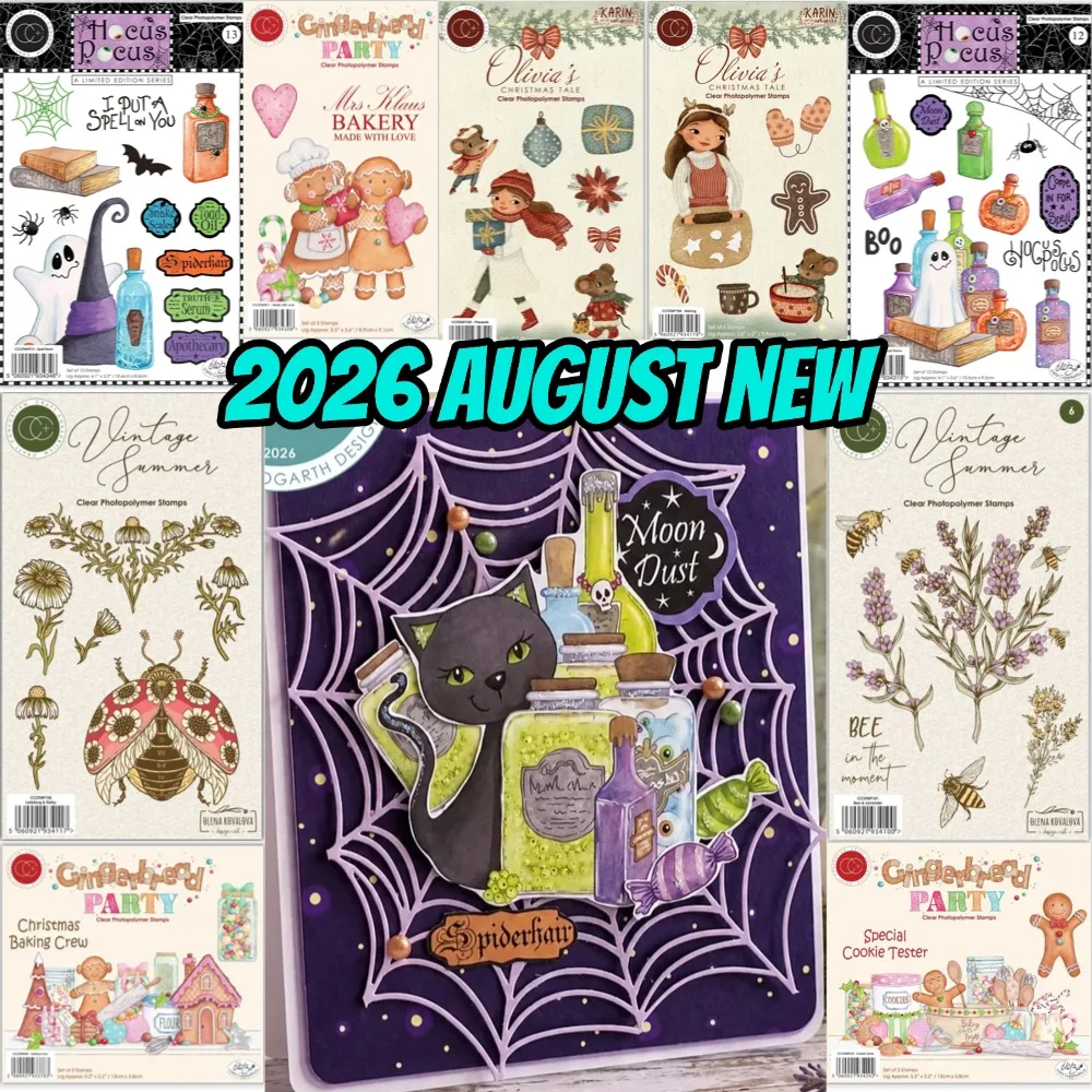 Gingerbread Man 2026 Clear Silicone Stamps for DIY Scrapbooking Bullet Journal Craft Supplies Stamp Photo Album Card Making