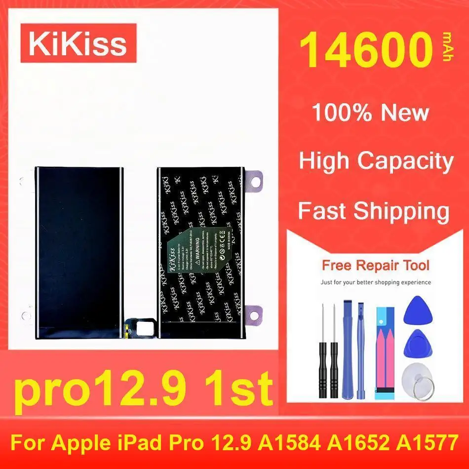 

Аккумулятор Kikiss 14600 мАч Pro12.9 1St для Apple Ipad Pro 12,9 A1584 A1652 A1577
