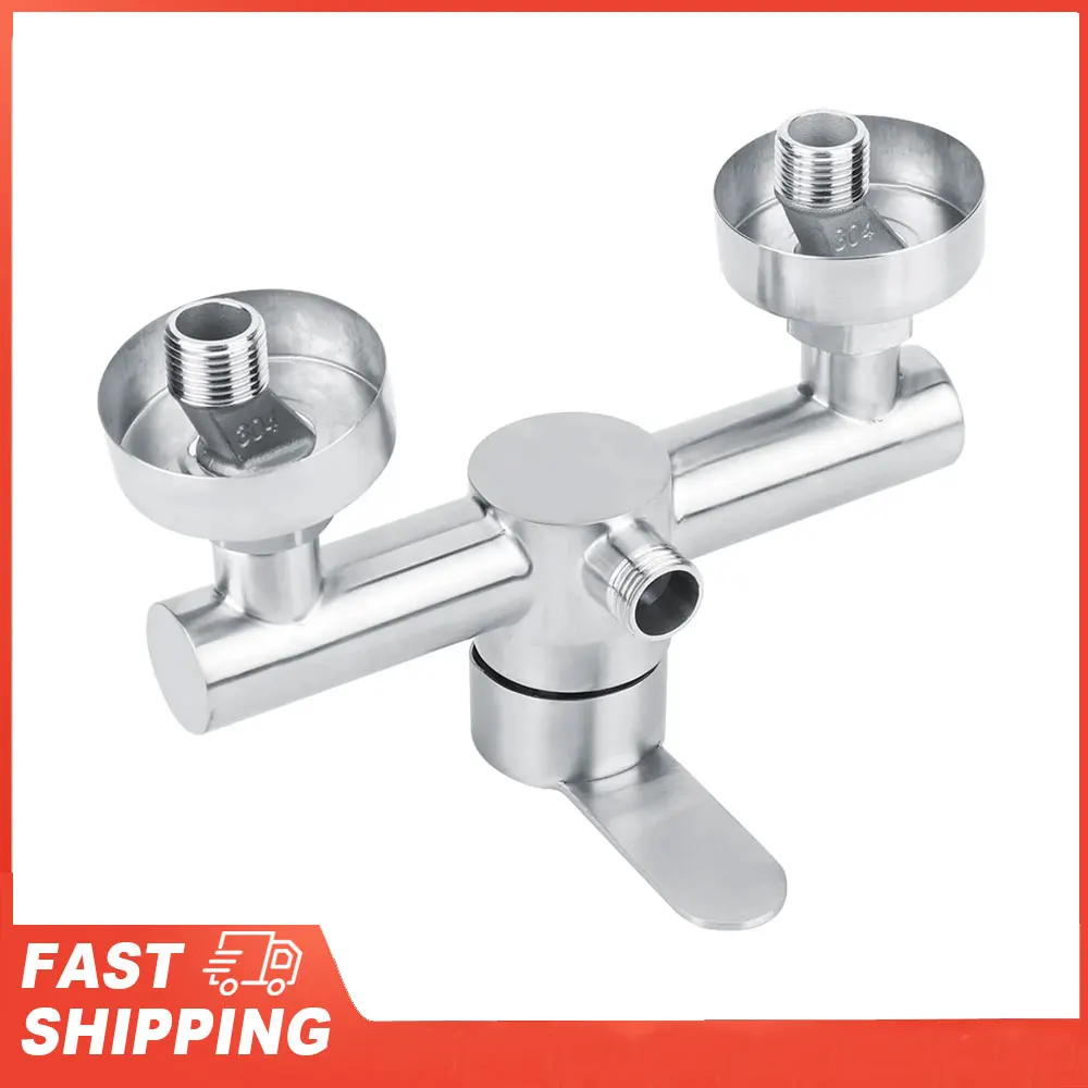 

Wall-mounted Shower Faucet Stainless Steel Single Handle Tap Bathroom Bathtub Hot Cold Mixer Water Faucet Modern Shower Tap