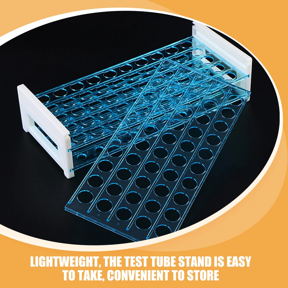 

Test Tube Rack Laboratory Tubes Vial Holder Organizer Plastic Accessories Racks Chemical Medium