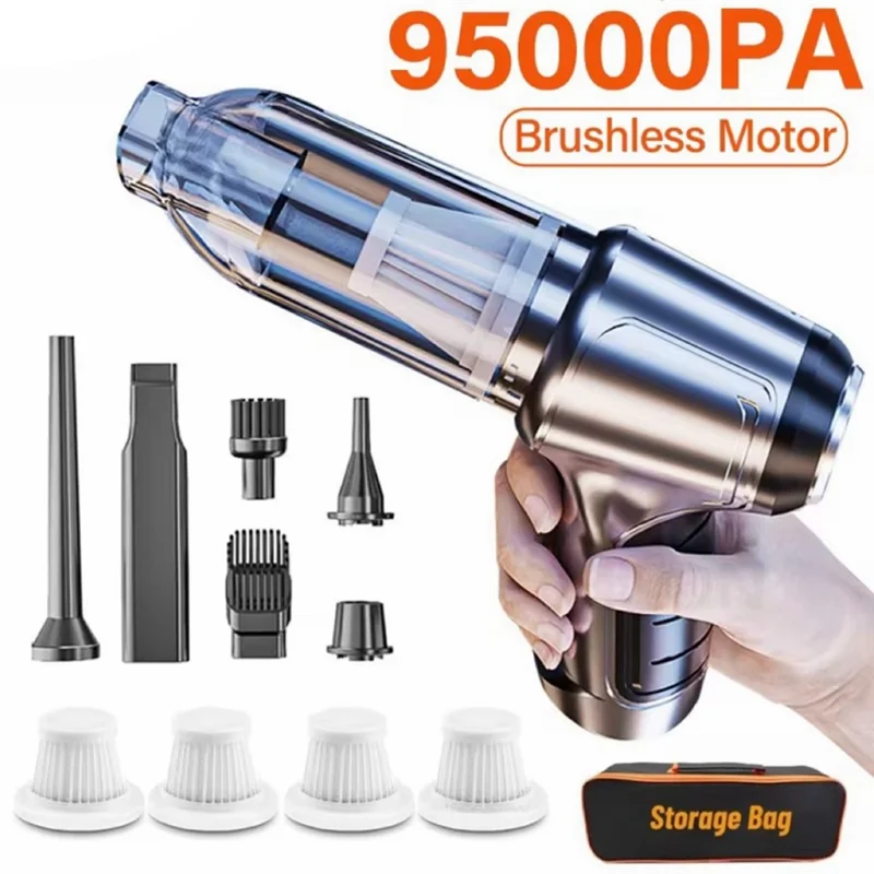 B58B-Car Vacuum Cleaner Powerful Cordless Car Vacuum Cleaner Strong Suction Handheld Cordless Car Vacuum Cleaner