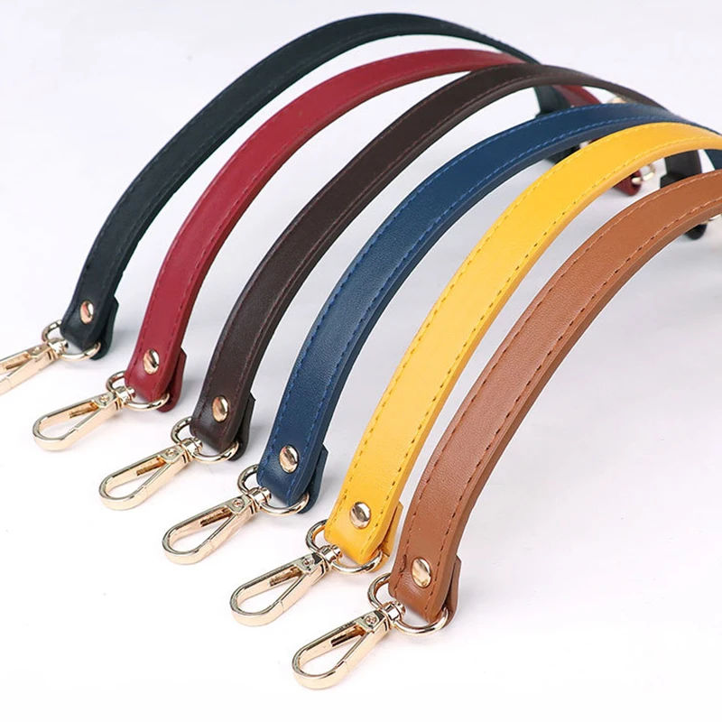 37cm Short Shoulder Strap Replacement Belt Artificial PU Leather Bag Handle for Handabg Casual Purse Straps Bag Accessories