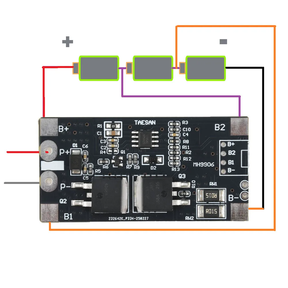 Panneau de Protection de batterie au Lithium 3S 12.6V, Module de Protection de batterie au Lithium 18650, Anti-surcharge et décharge excessive 7A