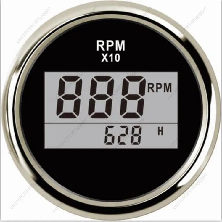 

85mm Boat Tachometer 0~6000 RPM Tacho Gauge Meter Gauge Digital Hourmeter Marine Outboard Diesel Engine Motor 9-32V Customized