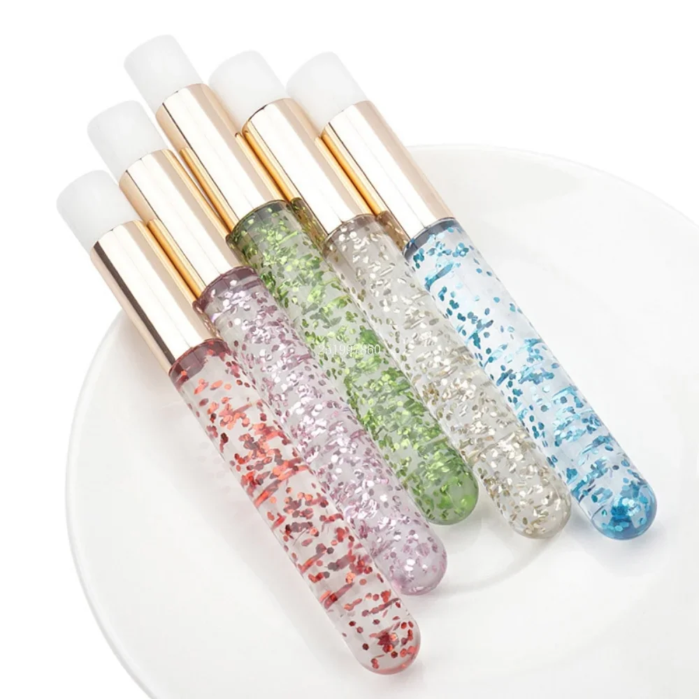 Wholesale 30/50pcs Glitter Handle Eyelash Cleaning Brushes Lash Shampoo Brush Nose Pore Cleansing Makeup Tools