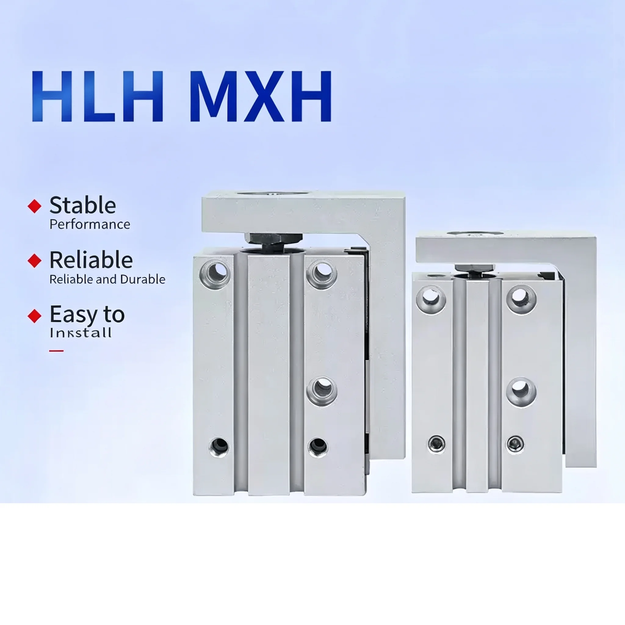 Linear Side Rail Guide Rod Cylinder MXH Rail Cylinder MXH6 MXH10 MXH16 MXH20 Precision Pneumatic Air