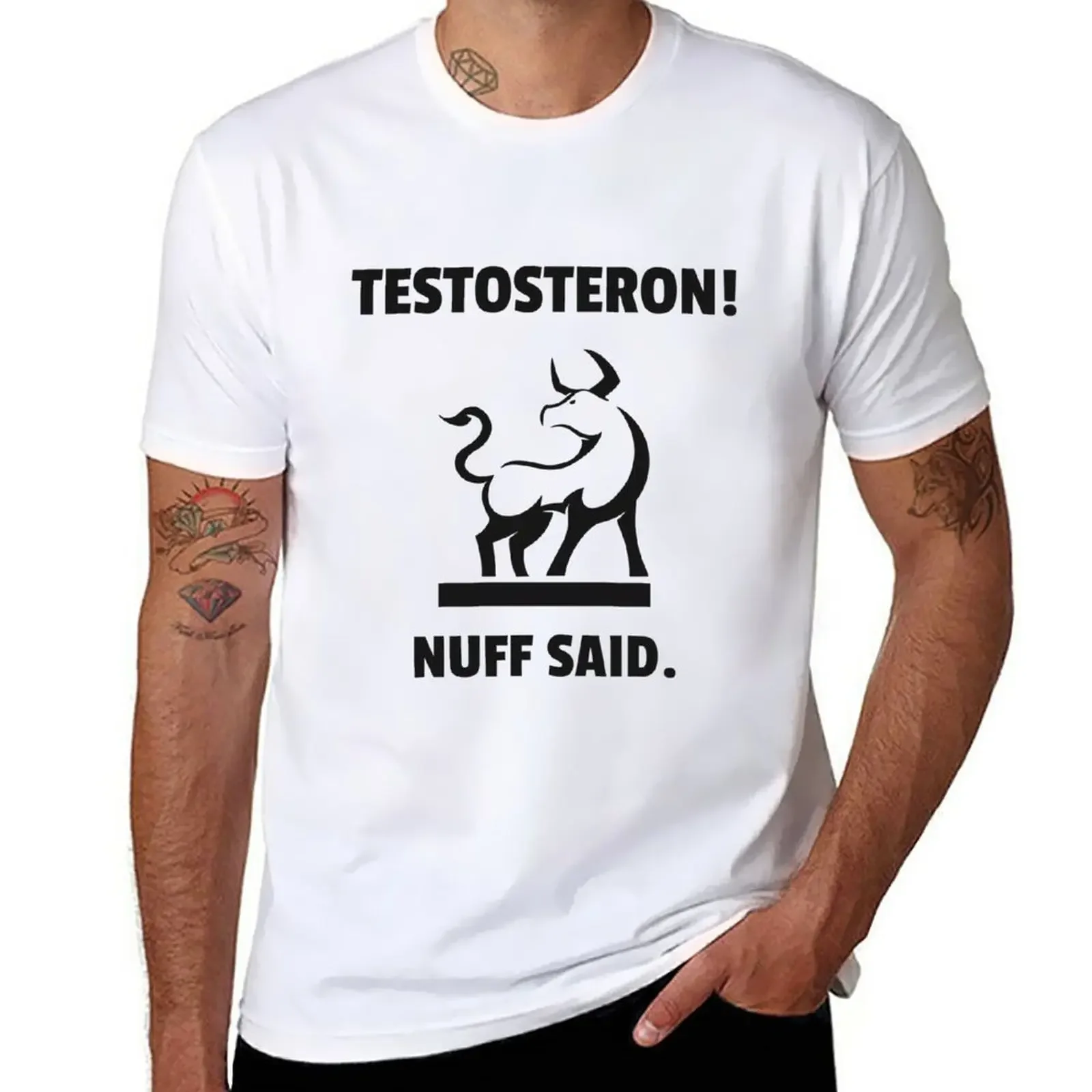 New Testosteron! Unleash the bull! T-Shirt anime sports fan t-shirts Men's t-shirt