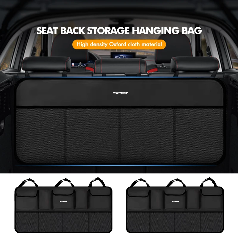 Car Seat Trunk Storage Bag Seat Back Organizer Mesh Universal For KIA gt gtline Xline ceed Forte RIO STINGER Seltos K3 K4