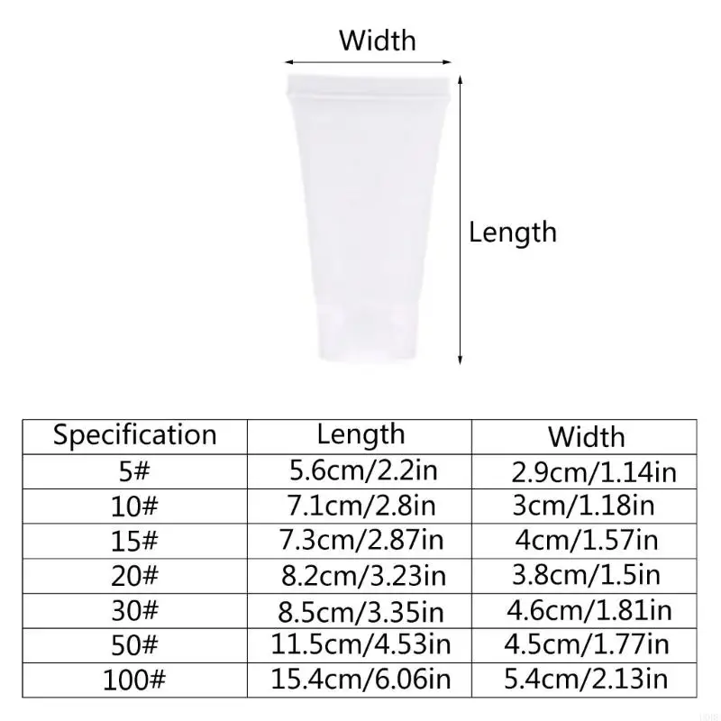 U0DE 1 szt. Pusta, przezroczysta tubka, krem ​​kosmetyczny, balsam, pojemnik na kosmetyki, butelka nowość