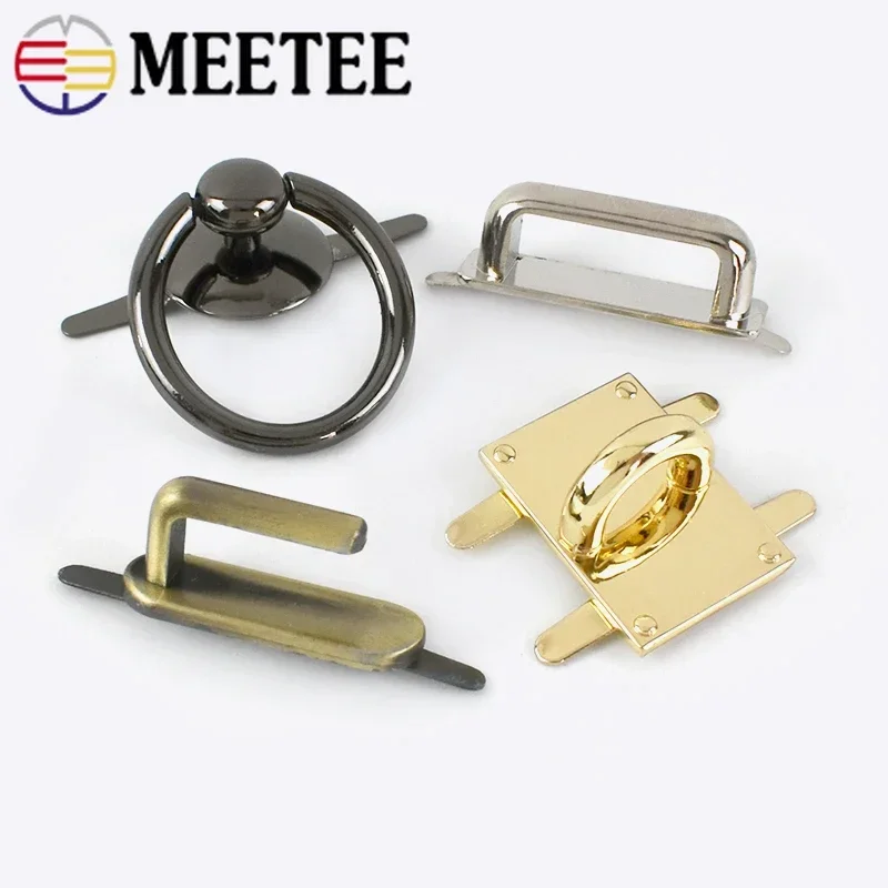 5/10Pcs borse fibbie in metallo D Ring Bridge Connector Hang Hook borse Clip laterale Claps decorazione fibbia accessori per cucire fai da te