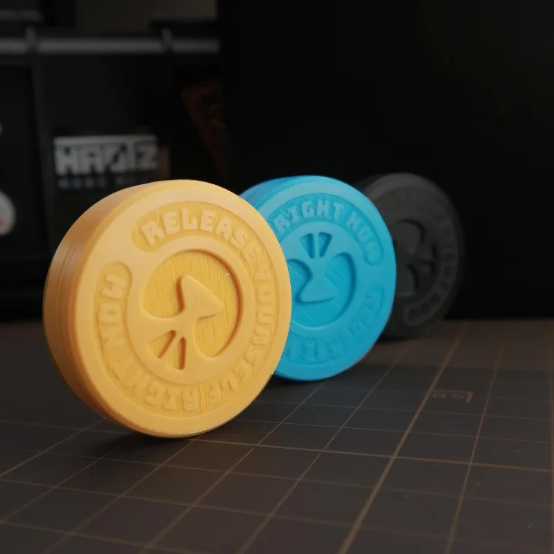 마그네틱 푸시 코인 햅틱 코인 푸시 카드 푸시 플레이트 슬라이더 EDC 스트레스 감소 장난감 미니 Fidget Anti-Stress Sensory 완화