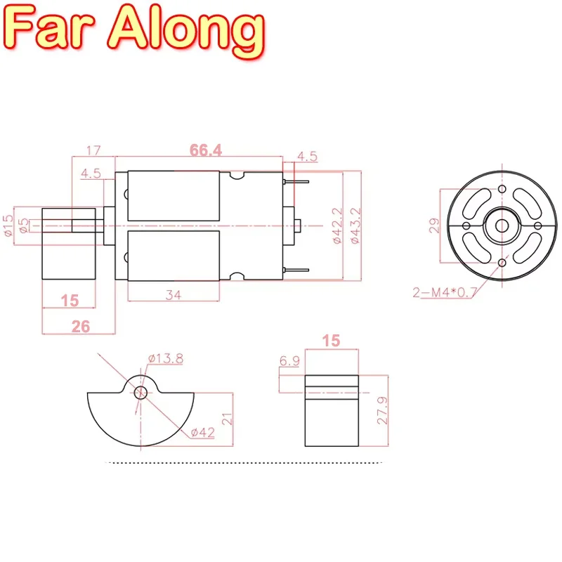 High Power 60W 12V 24V DC Vibration Motor Strong Vibration High Speed 4000 To 8000RPM Electric Motor Use For Massage Equipment
