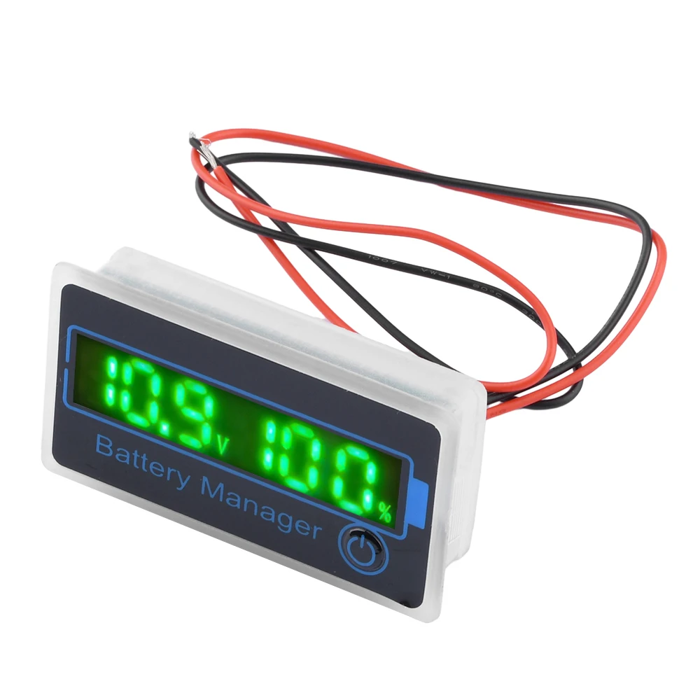 DC 8-120V LED Car Acid Lead Lithium Battery Capacity Indicator Digital Voltmeter Voltage Tester Monitor 12V 24V 36V 48V