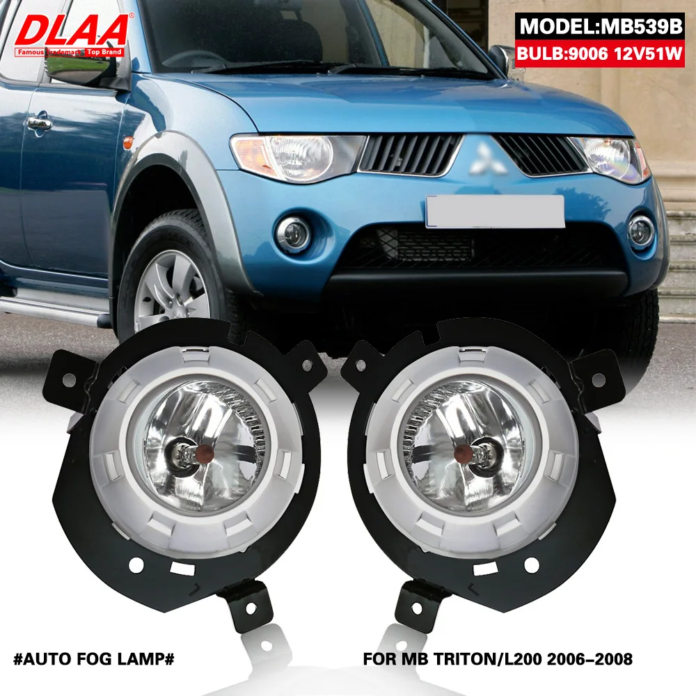 Car Fog Light Fog Lamp with Switch Harness Covers Fog Lamp Kit Car Light For Mitsubishi Triton / L200 2006 2007 2008 MB08-0257